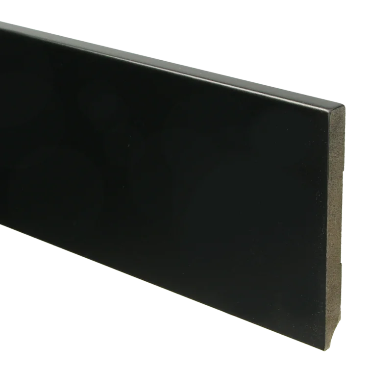 Dagaanbieding MDF Moderne Plint 120x12 RAL 9005 Zwart 15938